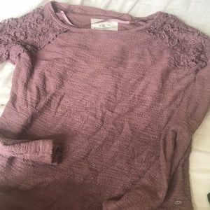 Long-Sleeved Purple Sweater